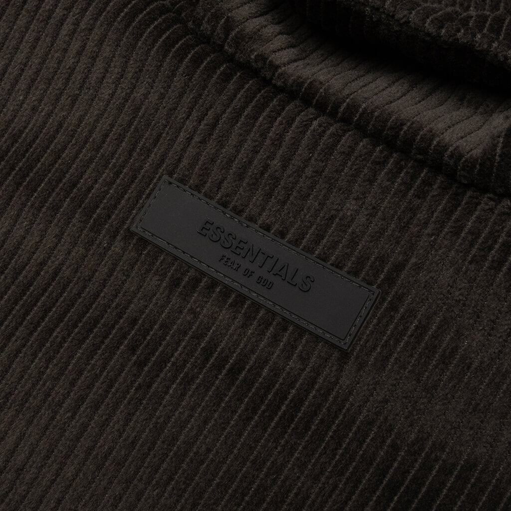 Corduroy Shirt Jacket - Off Black, , large image number null