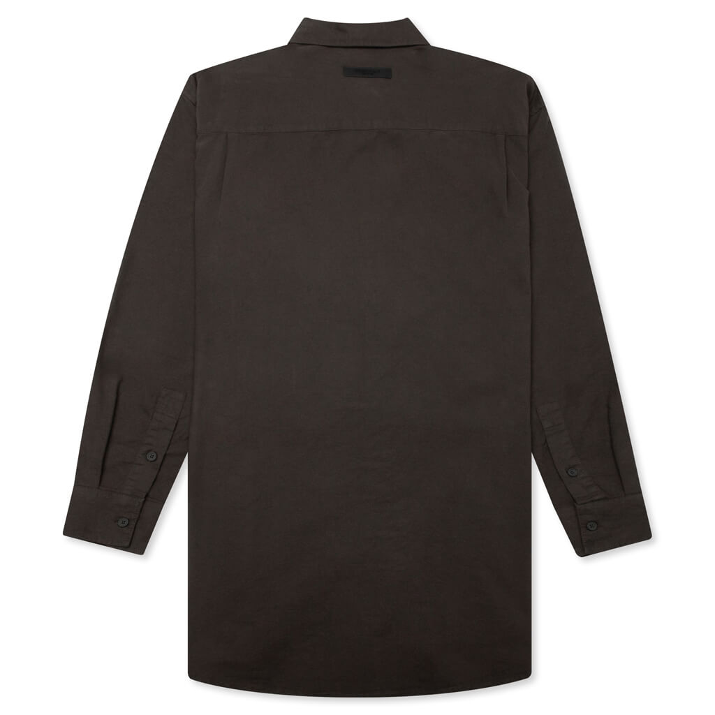 Women's L/S Oxford - Off Black