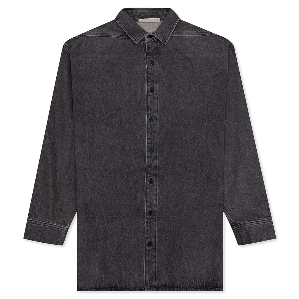 Essentials Denim L/S Shirt - Black