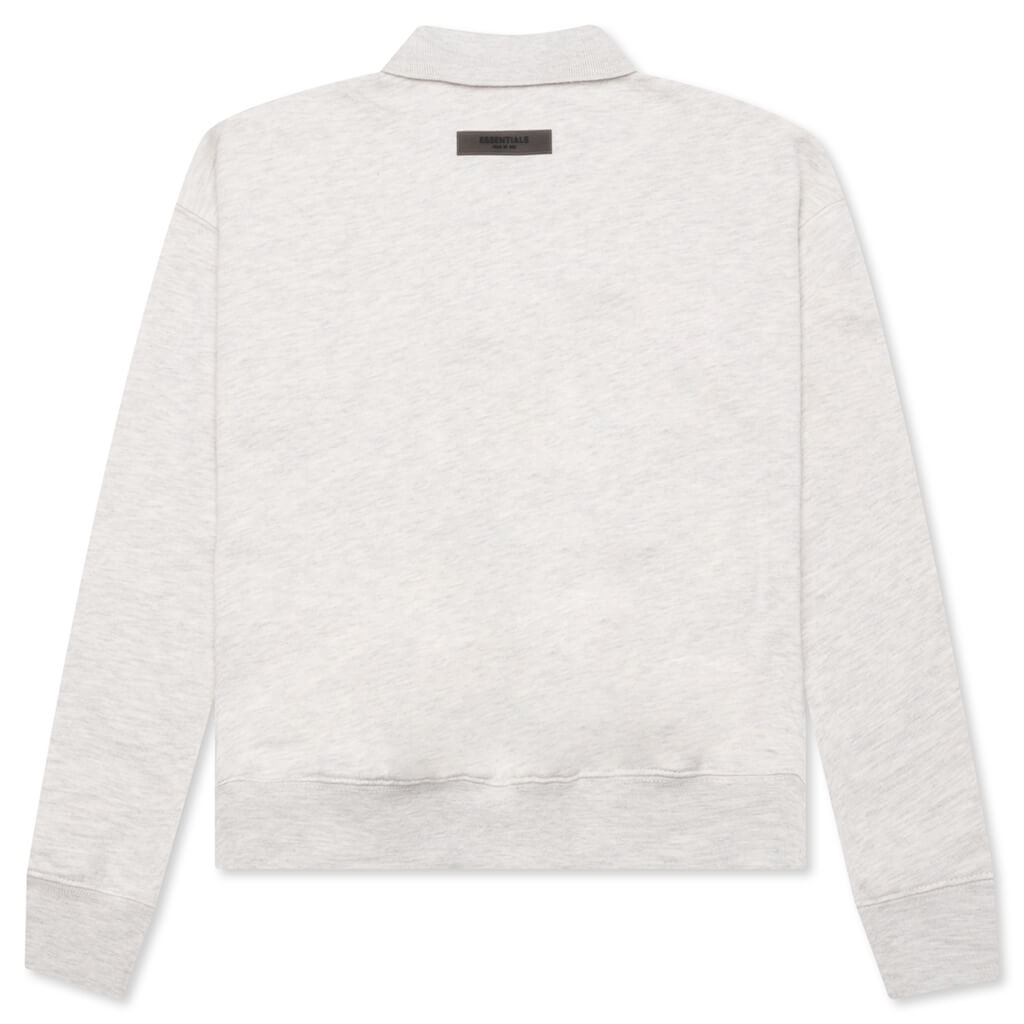 Kid's Core L/S Polo - Light Oatmeal