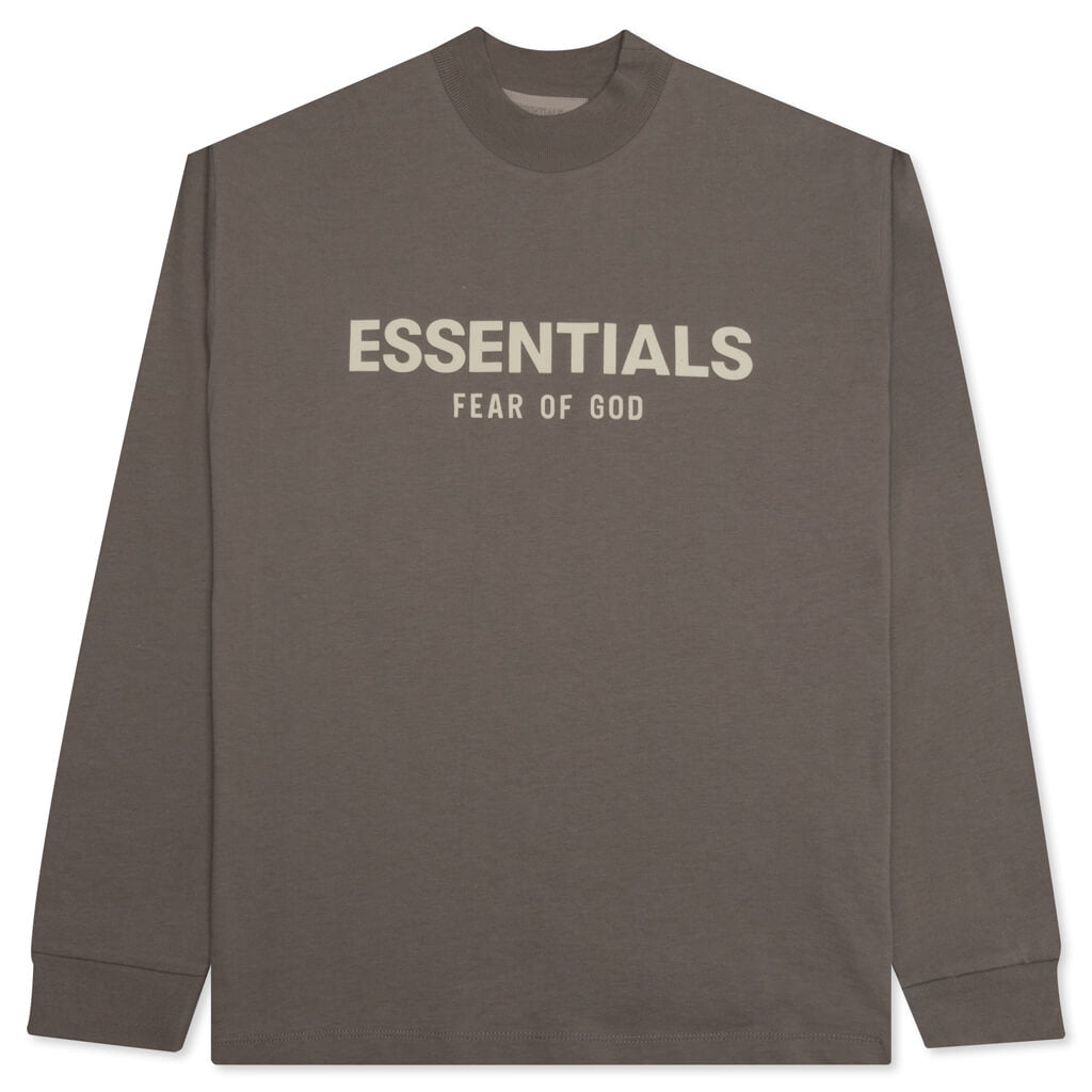 Essentials Kid's L/S Tee - Desert Taupe, , large image number null
