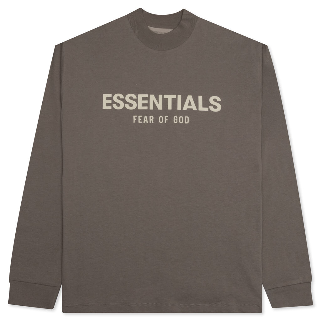 Essentials Kid's L/S Tee - Desert Taupe