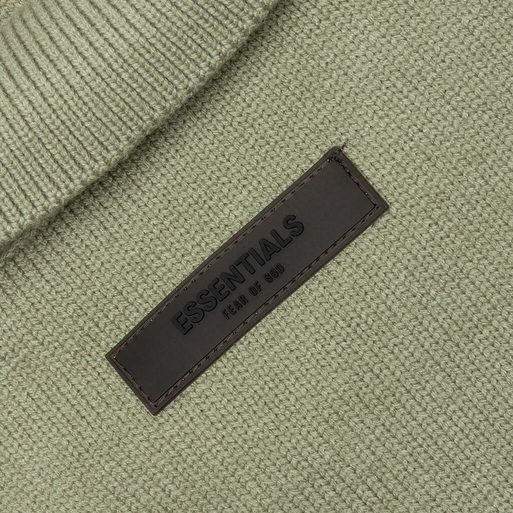 Essentials Knit L/S Polo - Seafoam, , large image number null