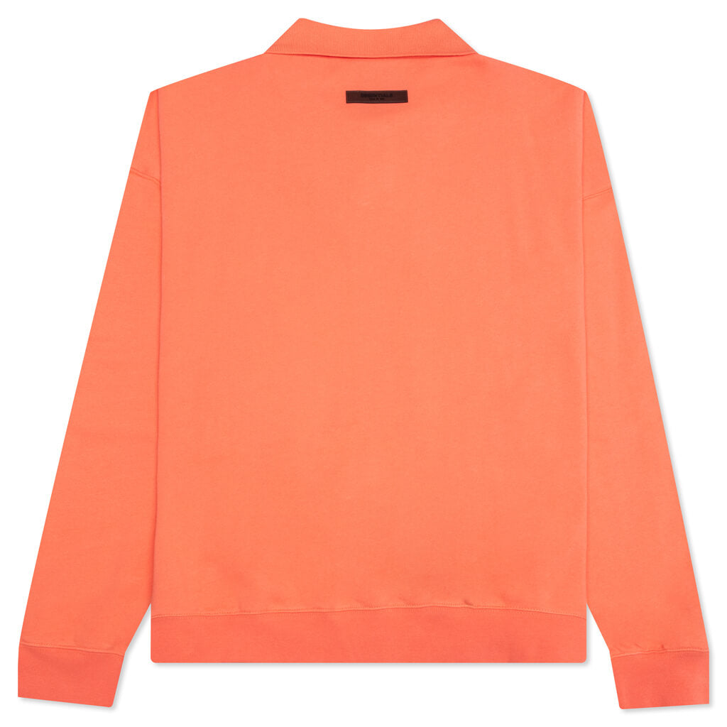 Essentials L/S Polo - Coral