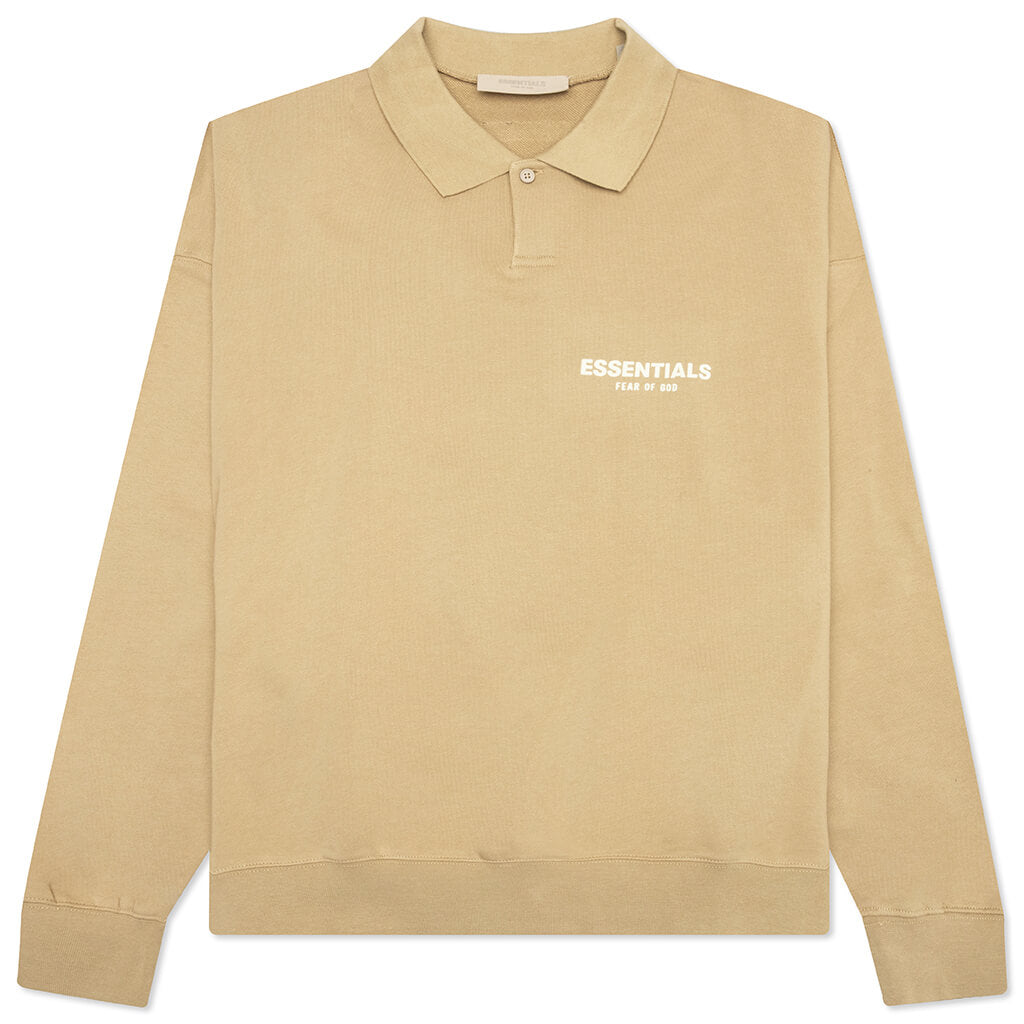 Essentials L/S Polo - Oak, , large image number null