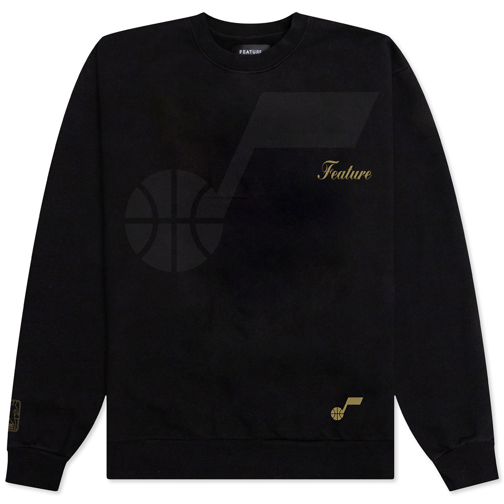 NBA Utah Jazz High Note Crewneck Sweater - Black