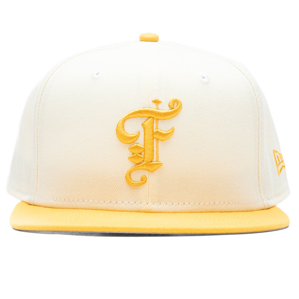 Feature x New Era OE Fitted Cap - Off-White/Grilled Yellow