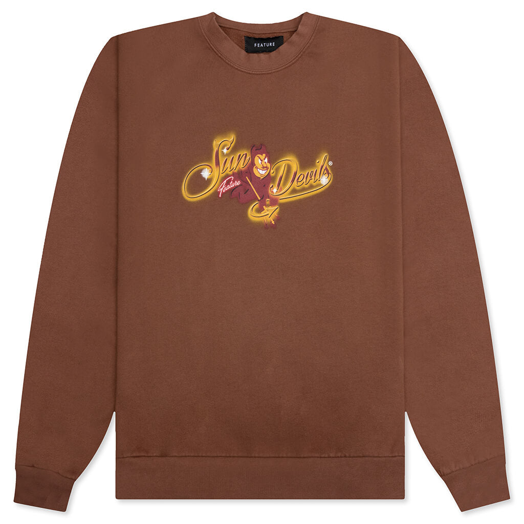 Feature x ASU Glowing Devils Crewneck - Monk's Robe