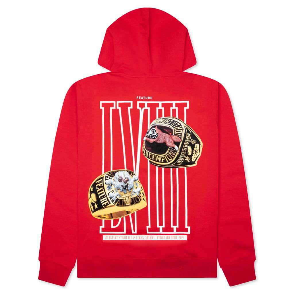 Feature x Icecream Rings Hoodie - Tomato Red