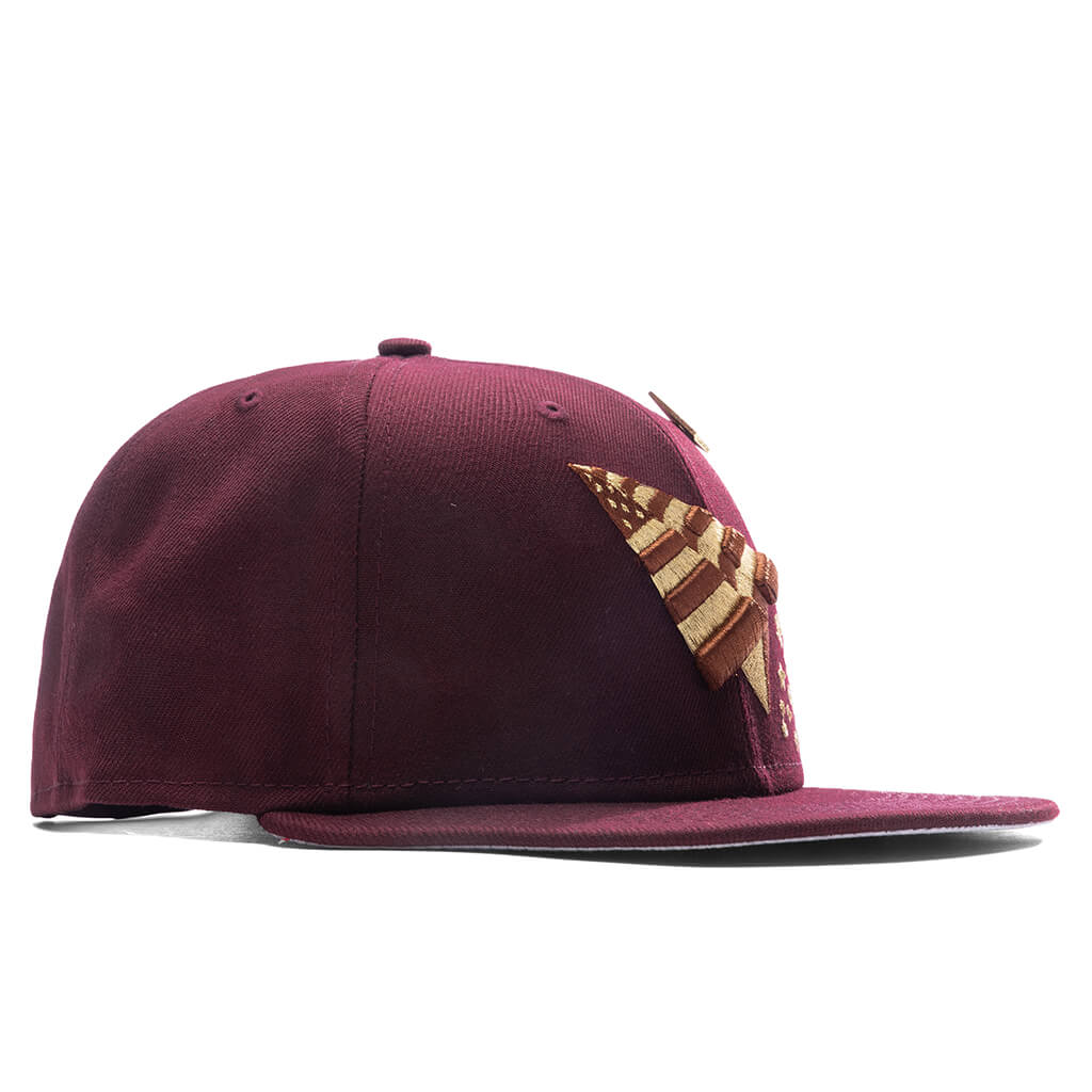 Feature x Paper Planes Startrail Snapback Wynn - Maroon, , large image number null