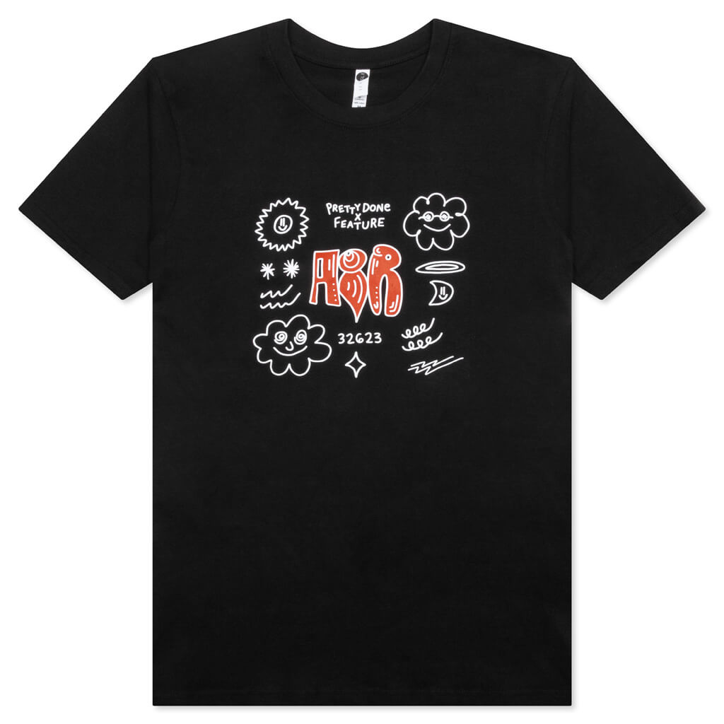 Feature x Pretty Done Tee - Black