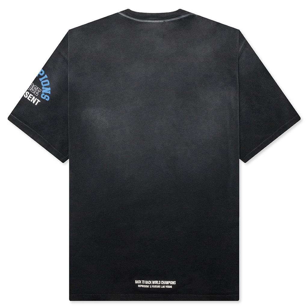 Feature x Represent Champion Rings T-Shirt - Stained Black