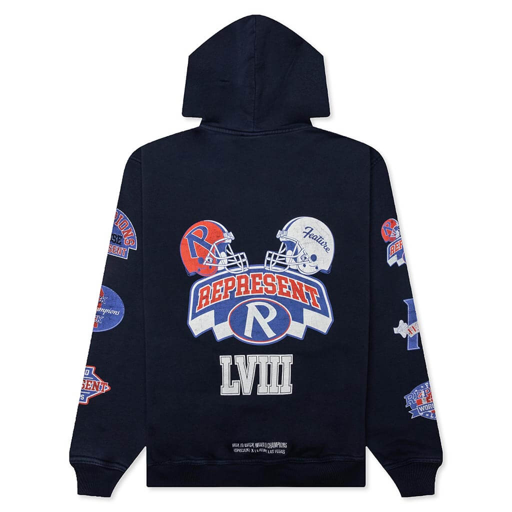 Feature x Represent Champions Hoodie - Midnight Navy