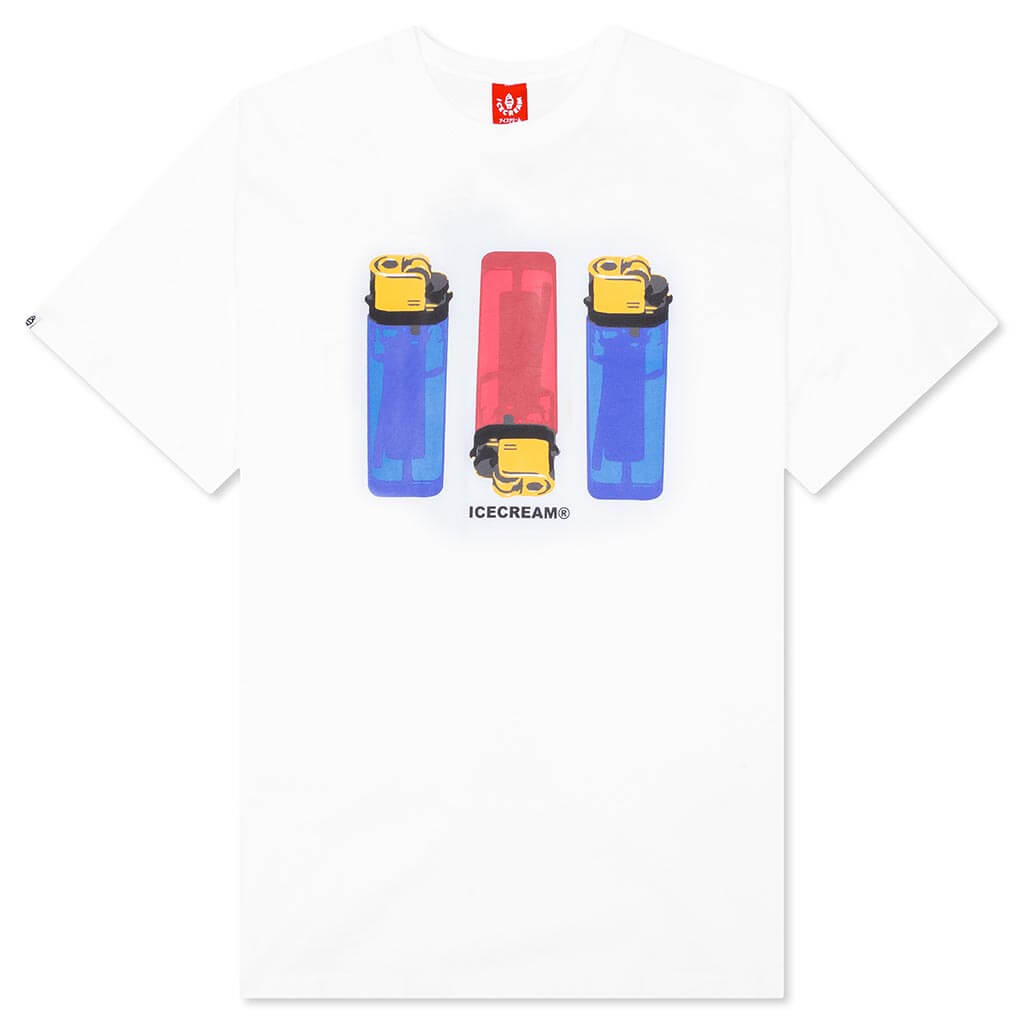 Flame On S/S Tee - White, , large image number null