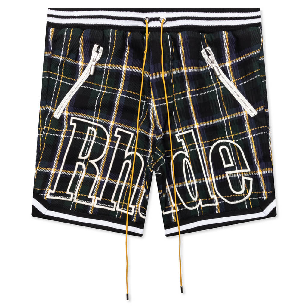 Flannel Court Logo Short - Multi/Green