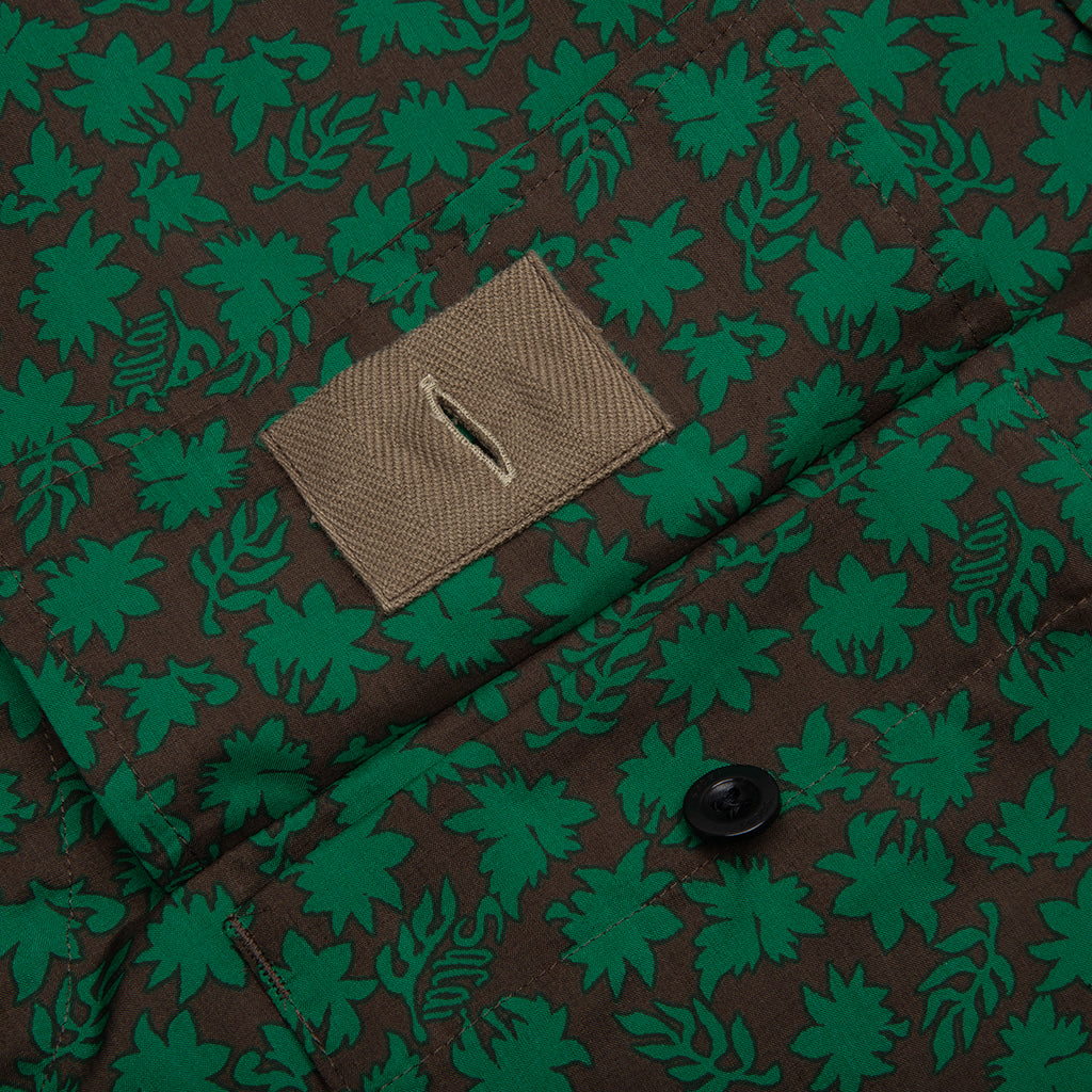 Floral Print Shirt - Green, , large image number null