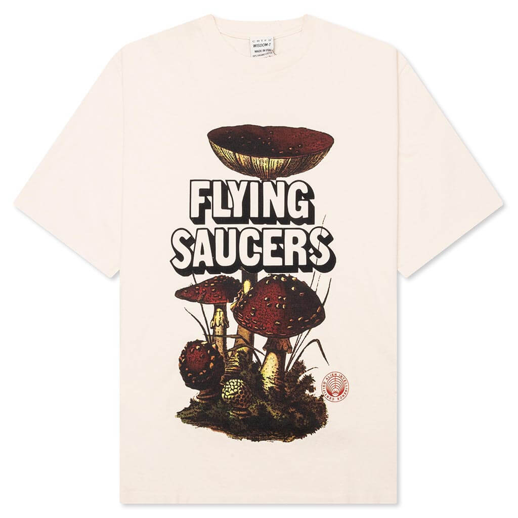 Flying Saucers Tee - Natural