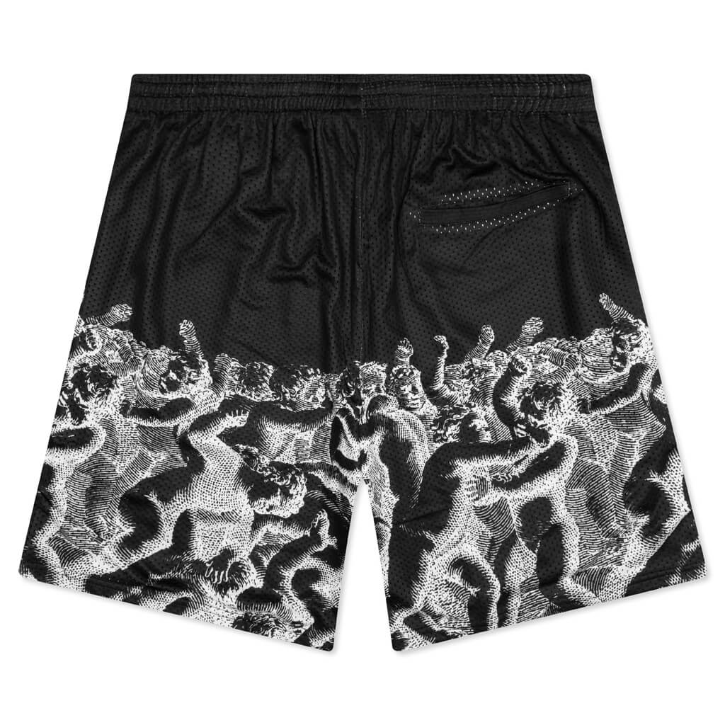 Cherub Fight Mesh Short - Black/White