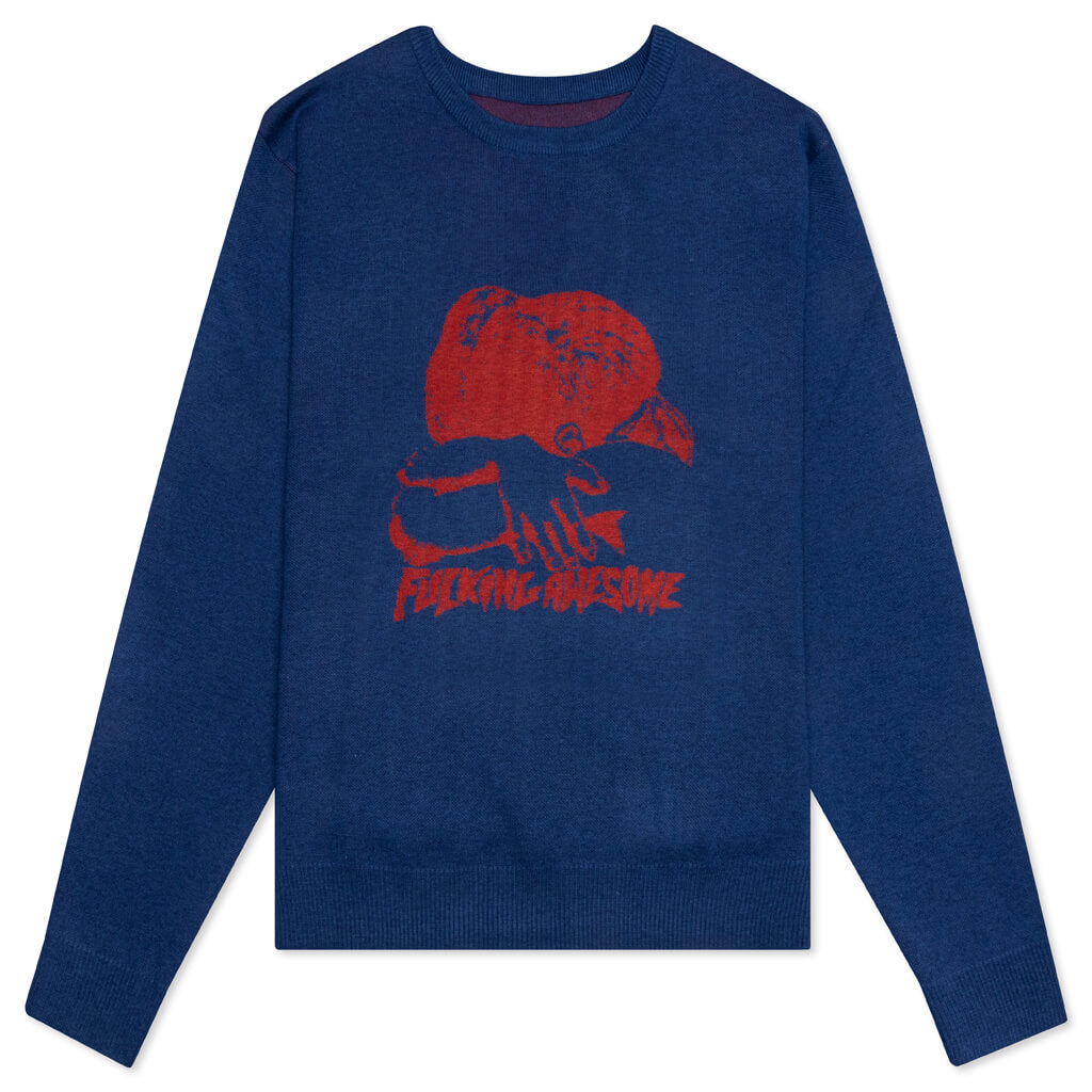 Embrace Sweater - Blue/Red