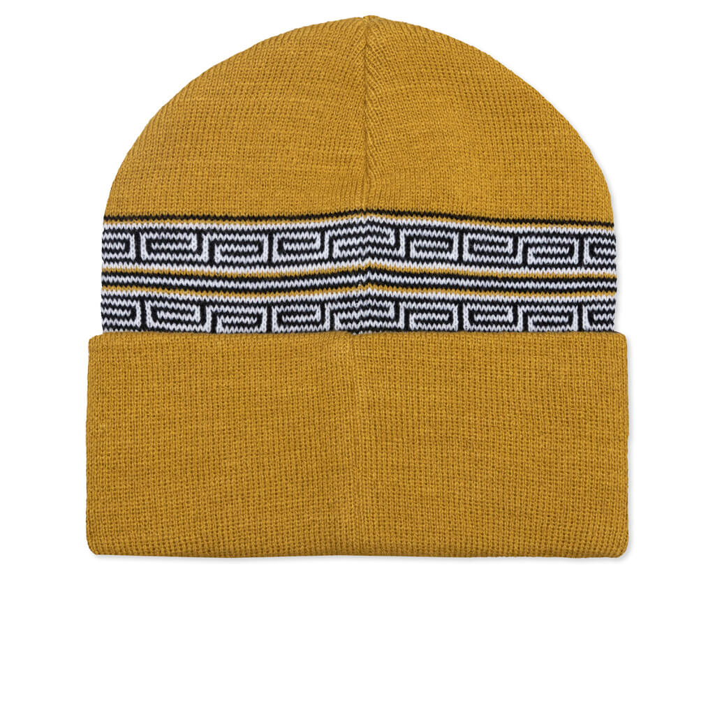 Greek Cuff Beanie - Gold