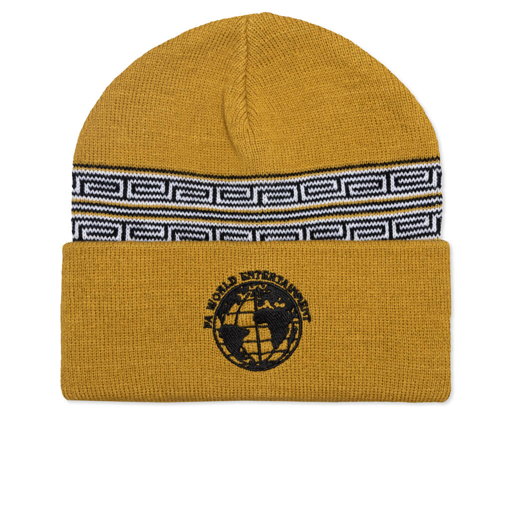 Greek Cuff Beanie - Gold