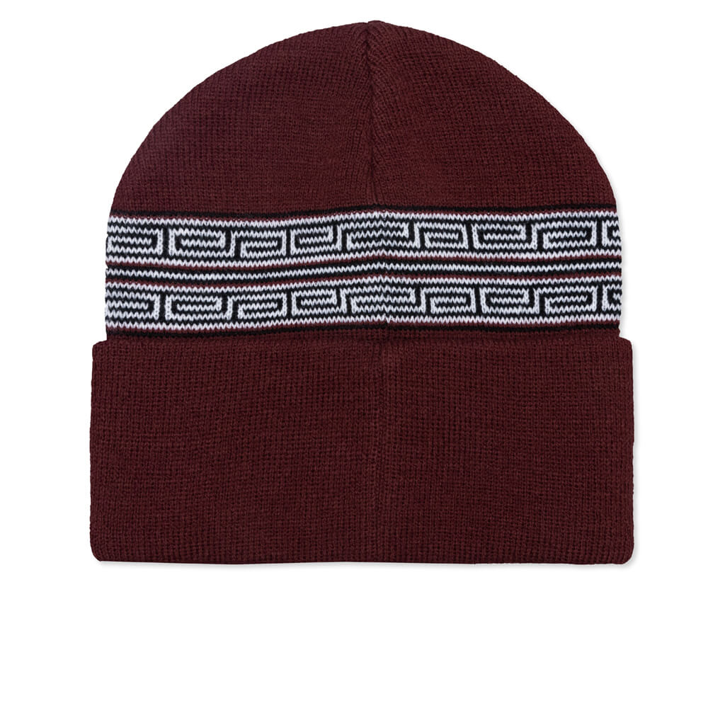 Greek Cuff Beanie - Maroon, , large image number null