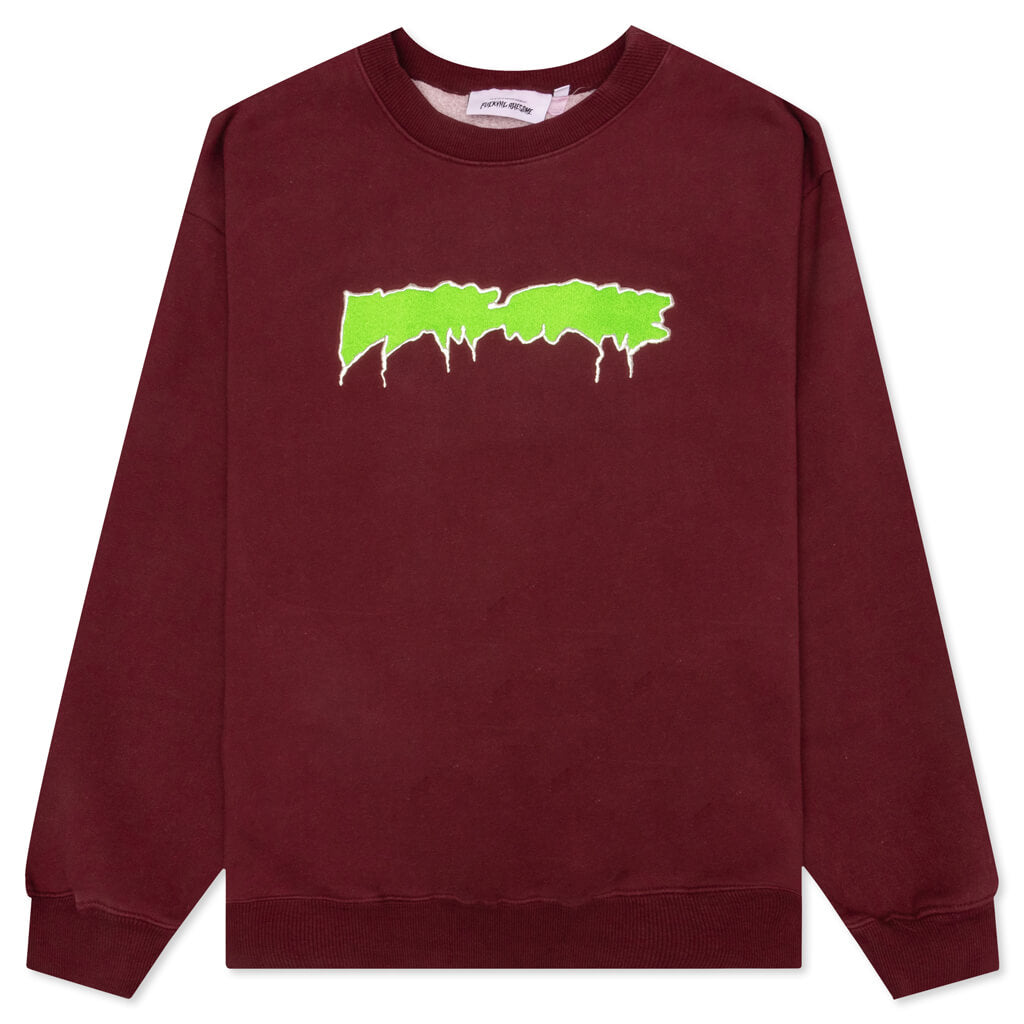 Outline Logo Crewneck - Maroon