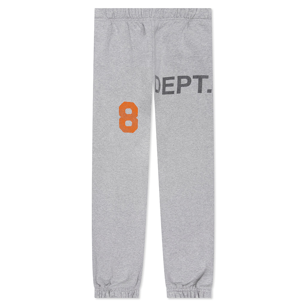 Deep Logo Sweatpants - Heather Grey