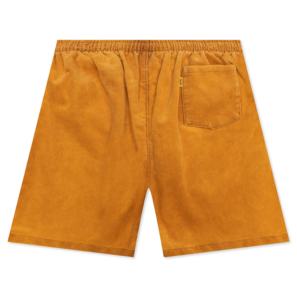 Vintage Cord French Logo Zuma Short - Gold