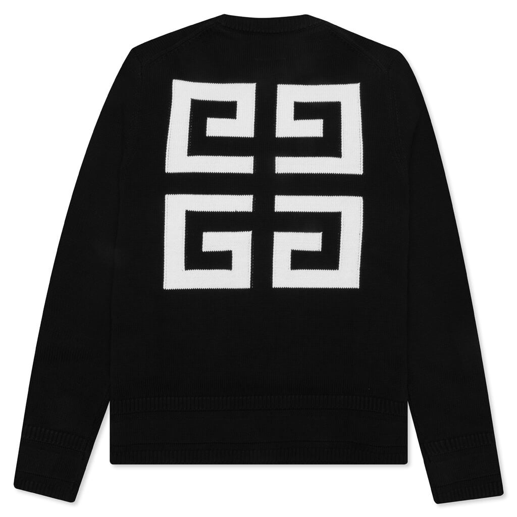 4G Crewneck Sweater - Black