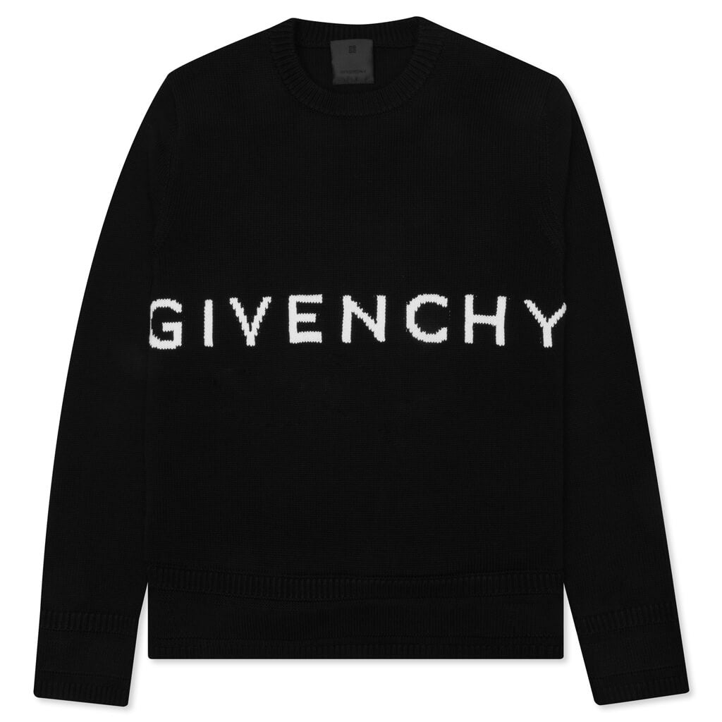 4G Crewneck Sweater - Black