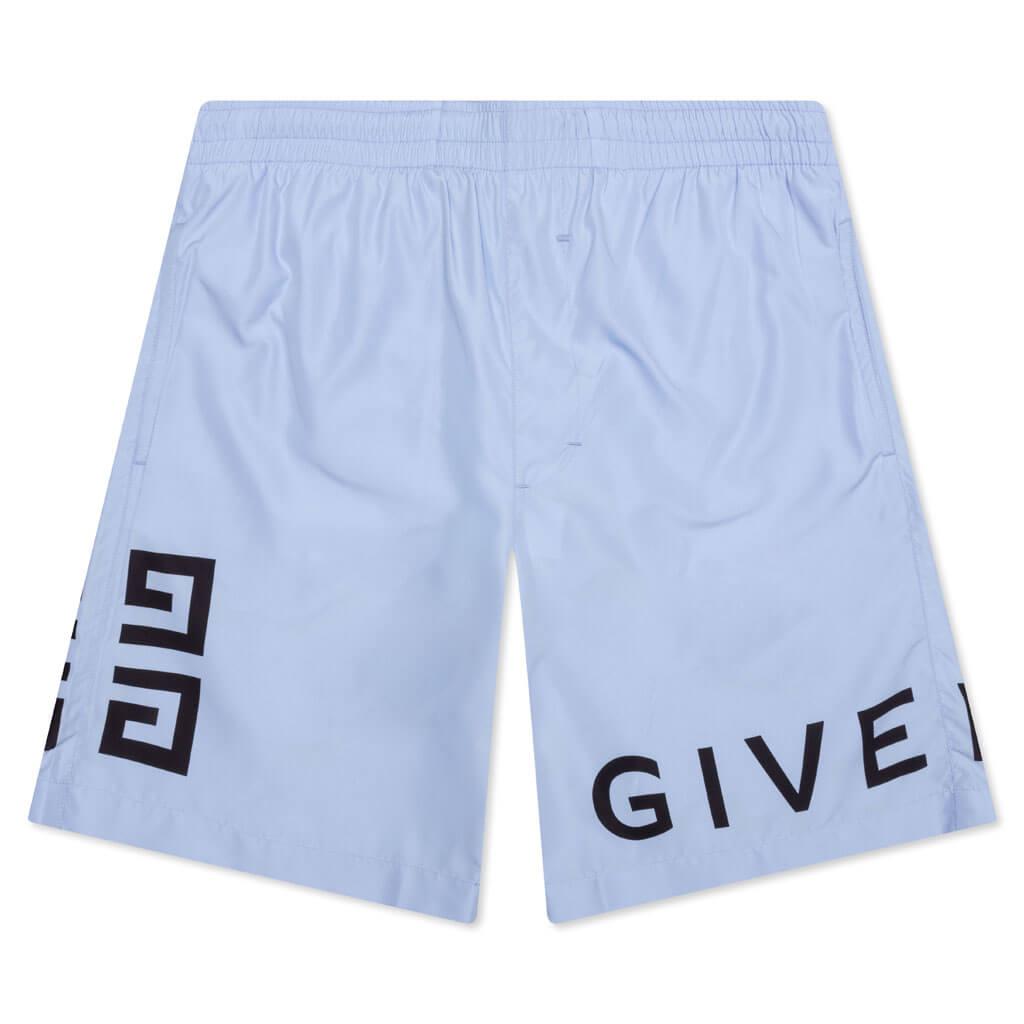 4G Long Swim Shorts - Baby Blue, , large image number null