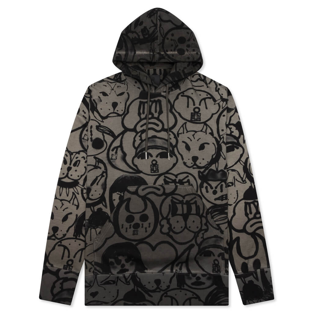 All Over Family Oversized Hoodie - Khaki