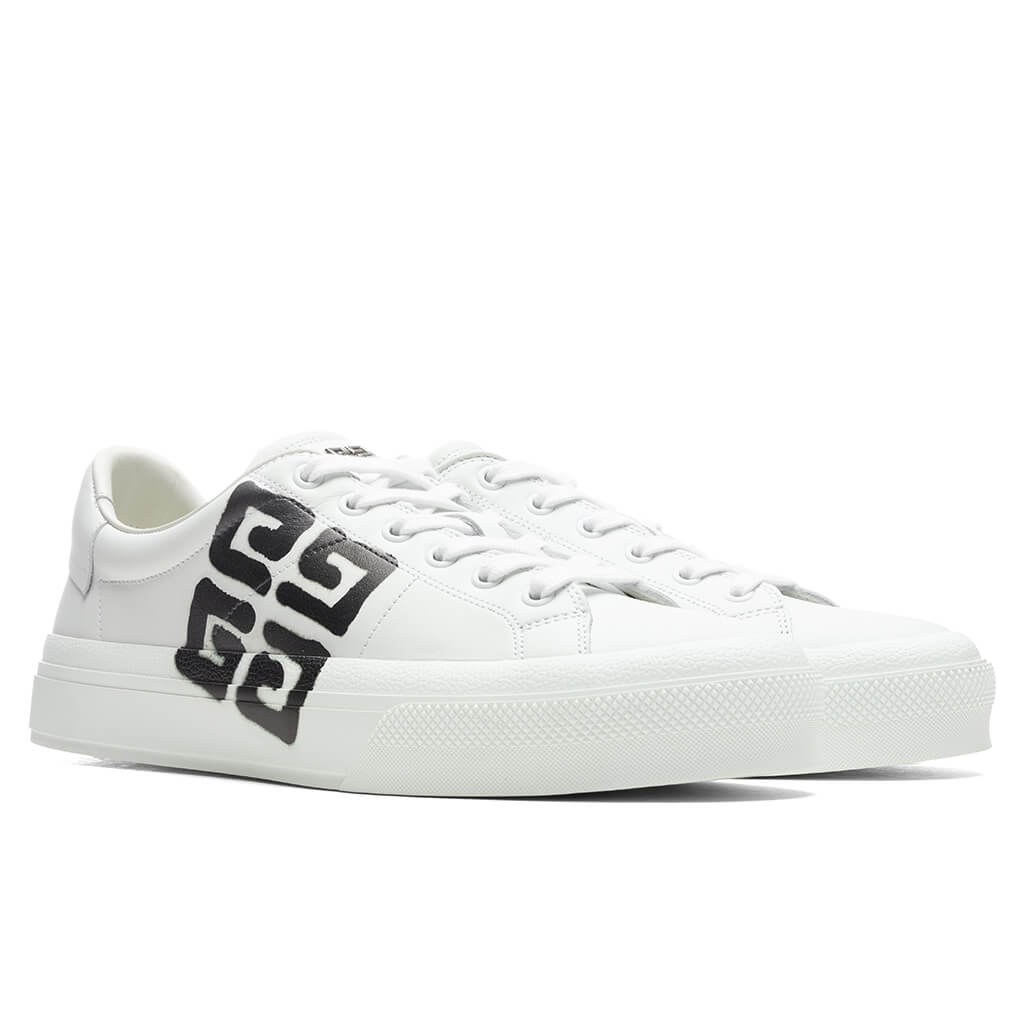City Court Lace-Up Sneaker - White/Black