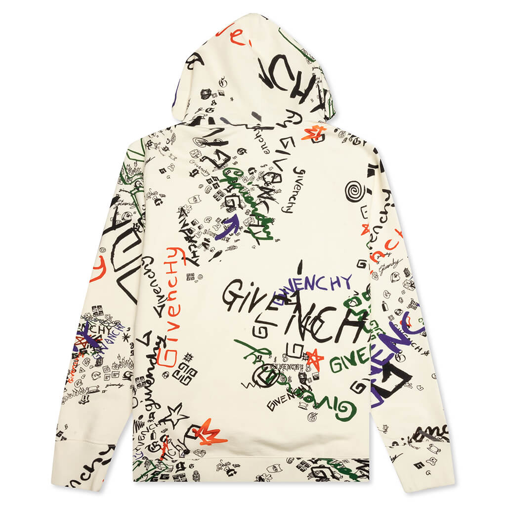 Classic Fit All Over Print Hoodie - Multicolored