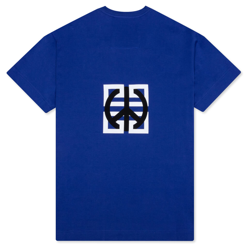 Classic Fit Branding Bonded T-Shirt - Ocean Blue
