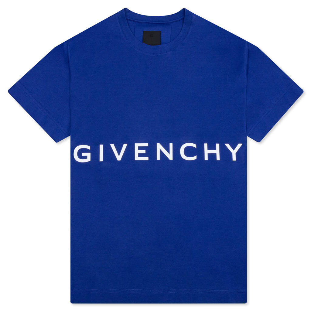 Classic Fit Branding Bonded T-Shirt - Ocean Blue