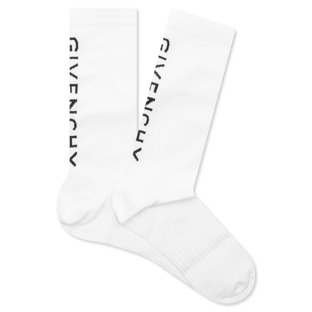 College Socks - White/Black