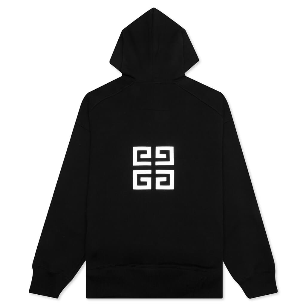 Embroidered Hoodie Classic Fit - Black