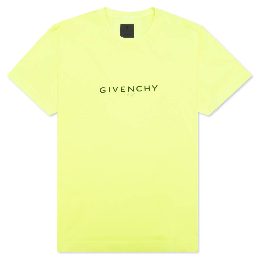 Reverse Garment Dye Oversized T-Shirt - Fluo Yellow