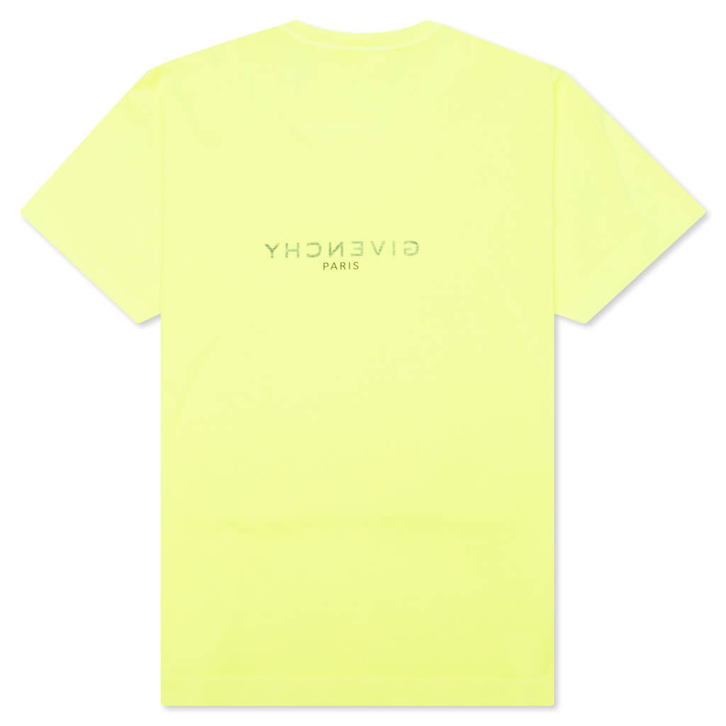 Reverse Garment Dye Oversized T-Shirt - Fluo Yellow