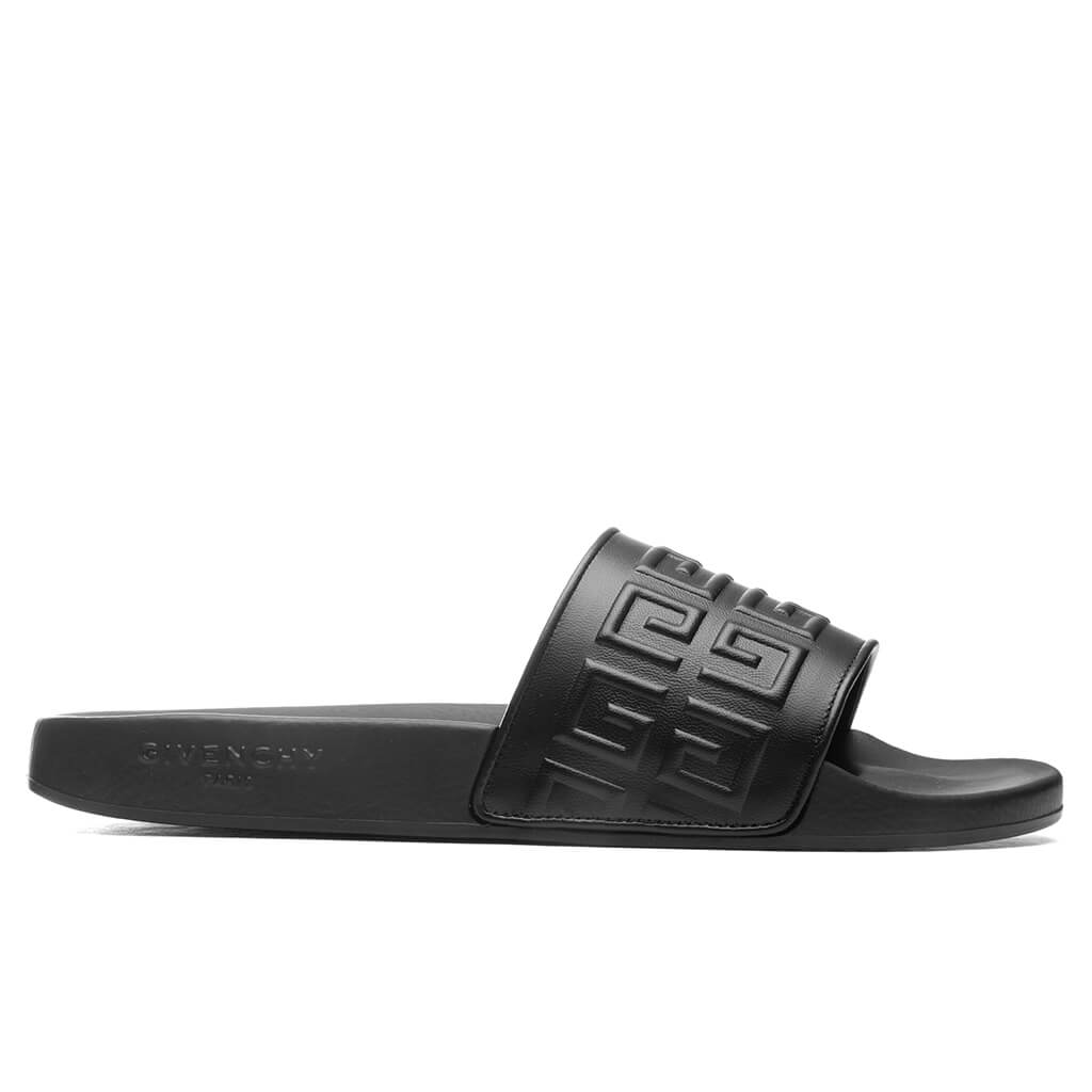 Slide 4G Flat Sandals - Black, , large image number null