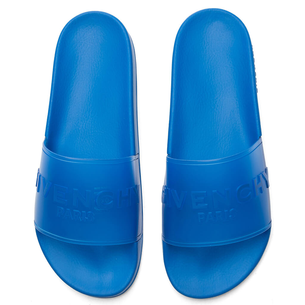 Slide Flat Sandals - Bright Blue