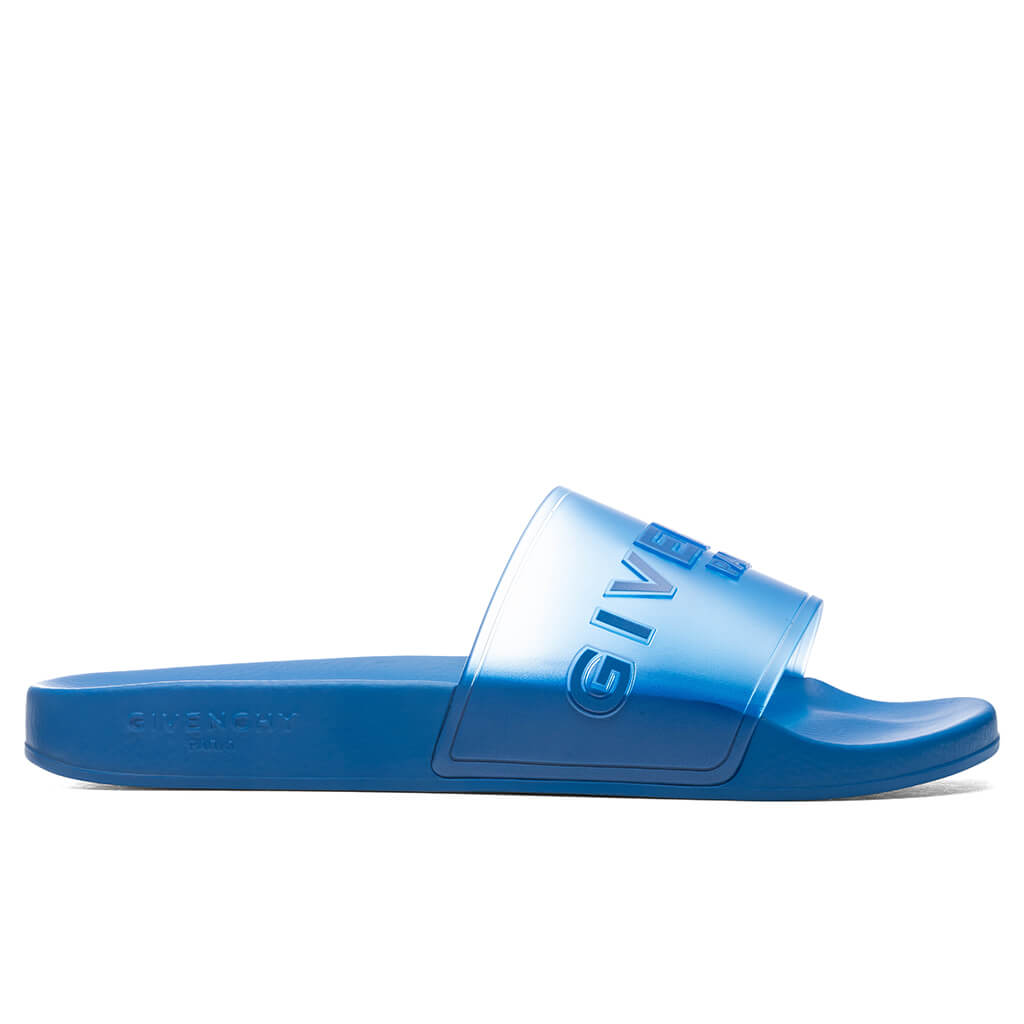 Slide Flat Sandals - Bright Blue