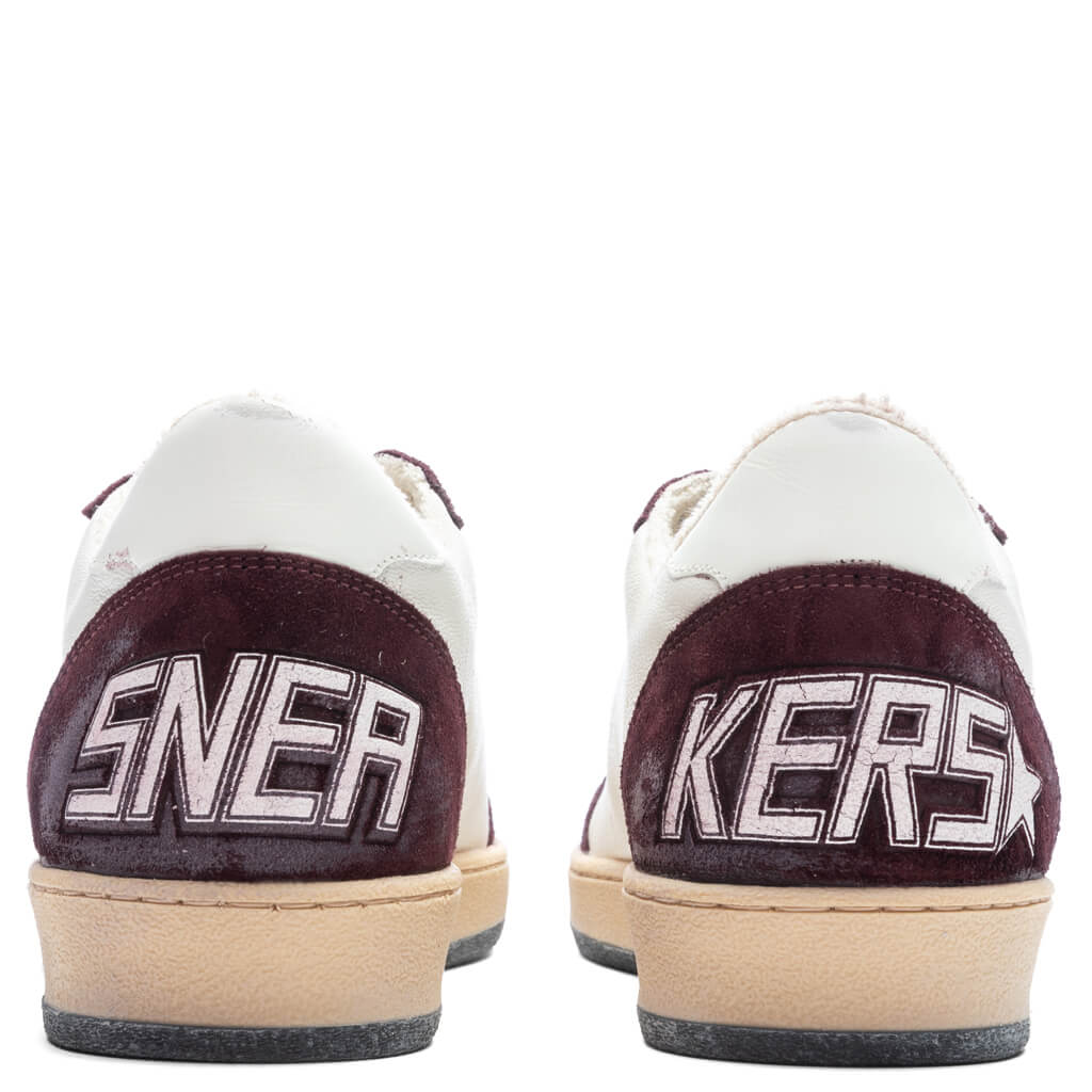 Ball Star Suede Sneaker - Red Wine/White, , large image number null