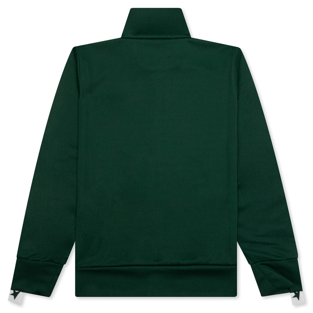 Women's Star Zipped Track Jacket - Bright Green