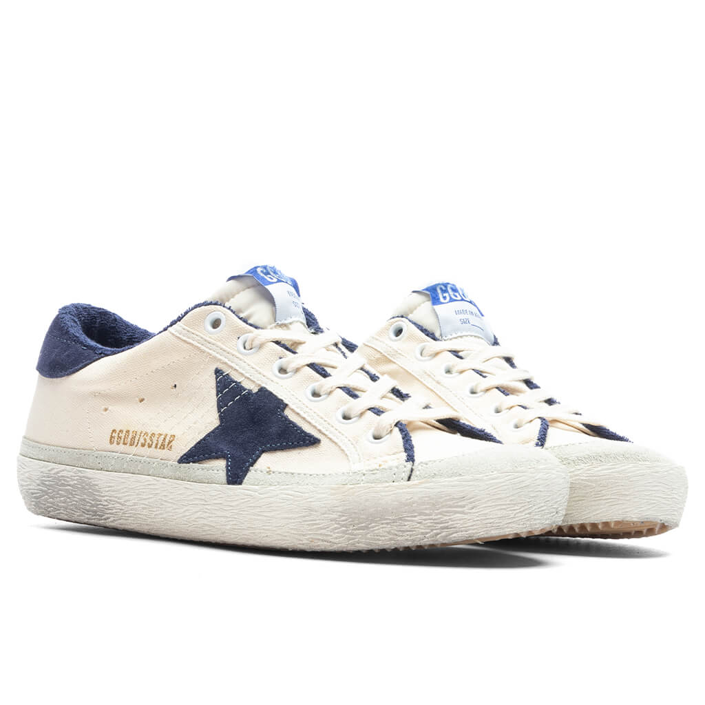 Women's Super Star Suede Star - Cream/Blue, , large image number null