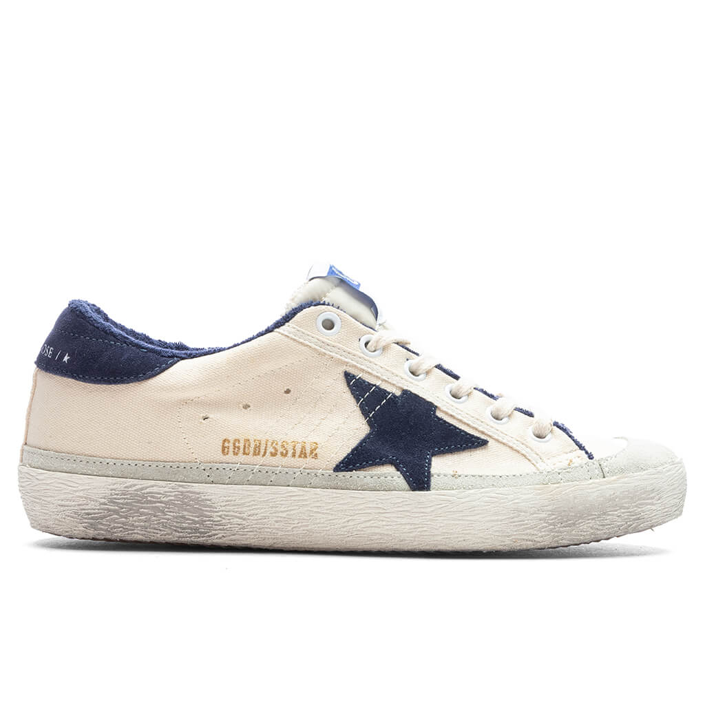 Women's Super Star Suede Star - Cream/Blue, , large image number null