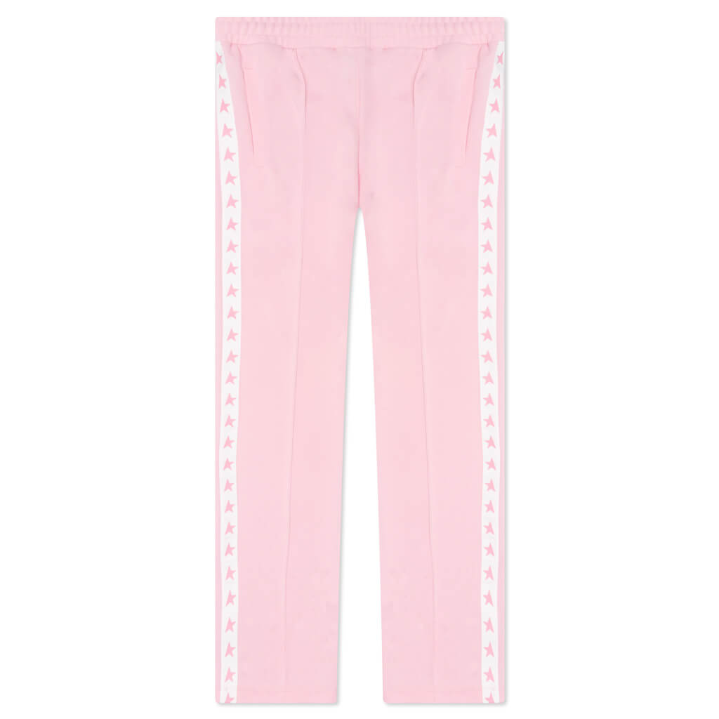 Women's Star Wide Leg Jogging Pant - Rose Shadow/White