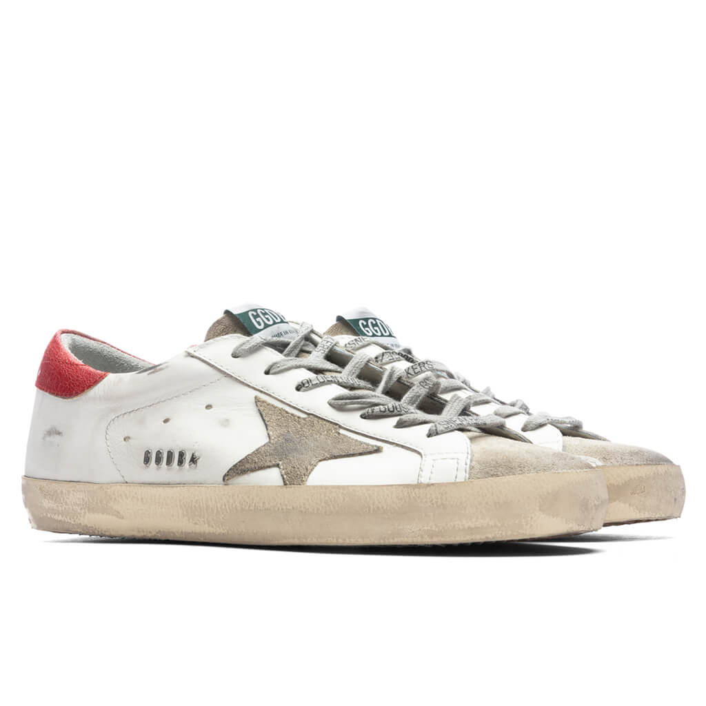 Super-Star Sneakers - White/Taupe/Red